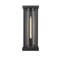 Z-Lite Glenwood 1 Light Outdoor Wall Sconce, Black & Clear 586B-BK - alternate 2
